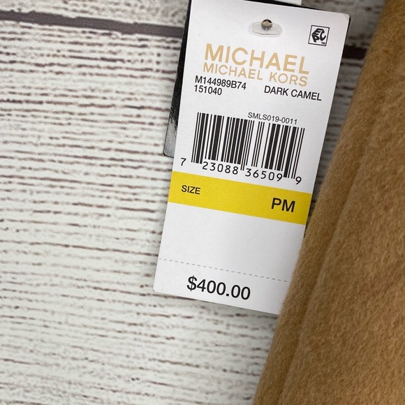 MICHAEL Michael Kors Wool Coat -Dark Camel size PM NEW WITH TAGS - Picture 2 of 16